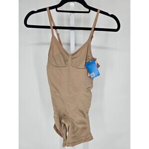 Sensil Womens Sz 3XL Body Shaper Bodysuit Tan Beige NEW